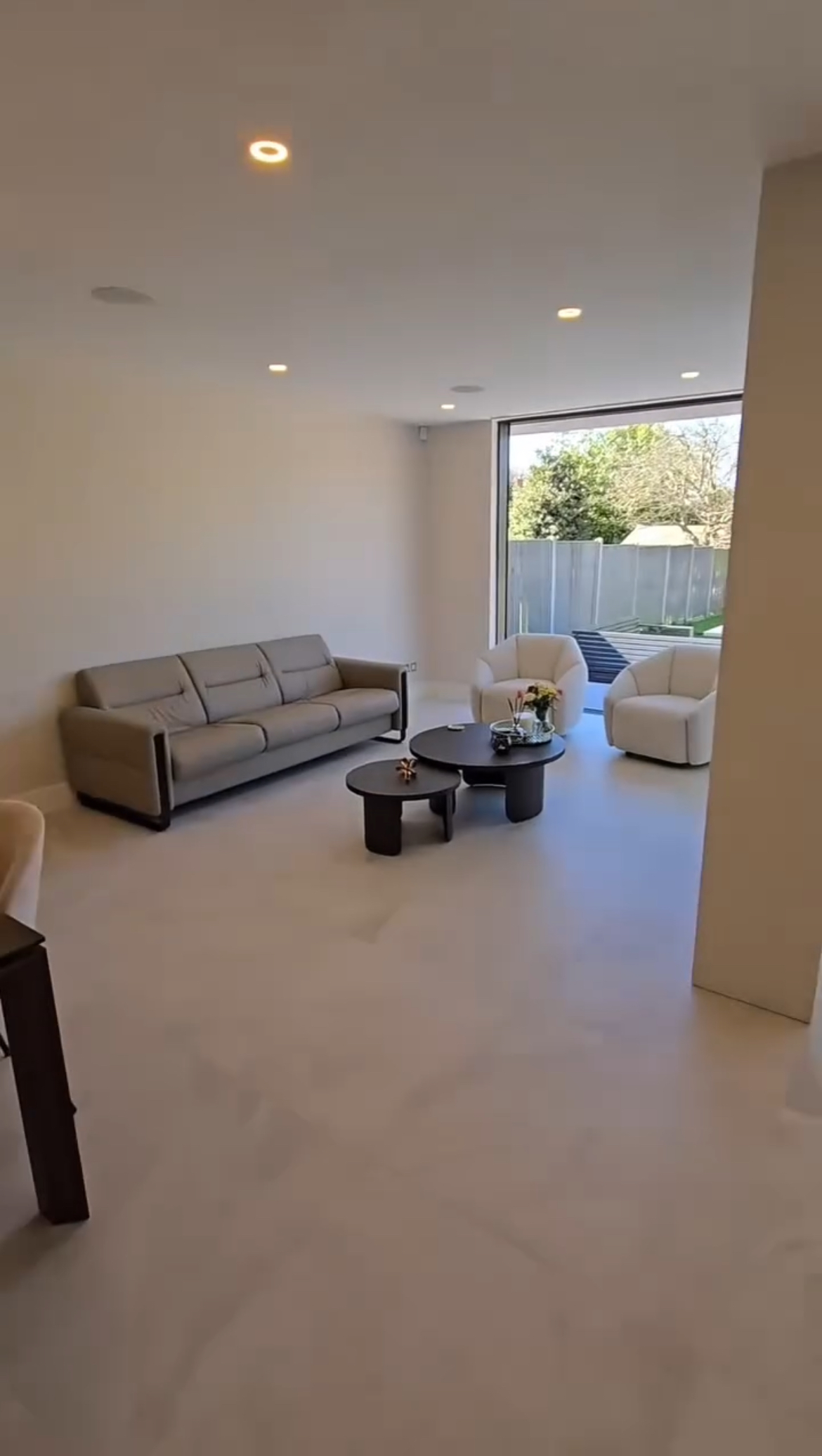 Completed lounge space by Thomas Adams Building