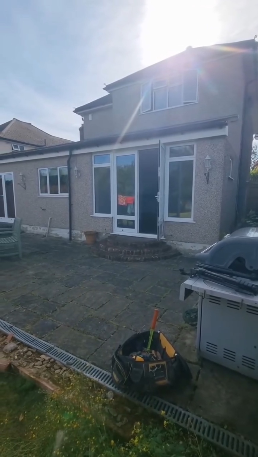 Rear of home before transformation by Thomas Adams Building